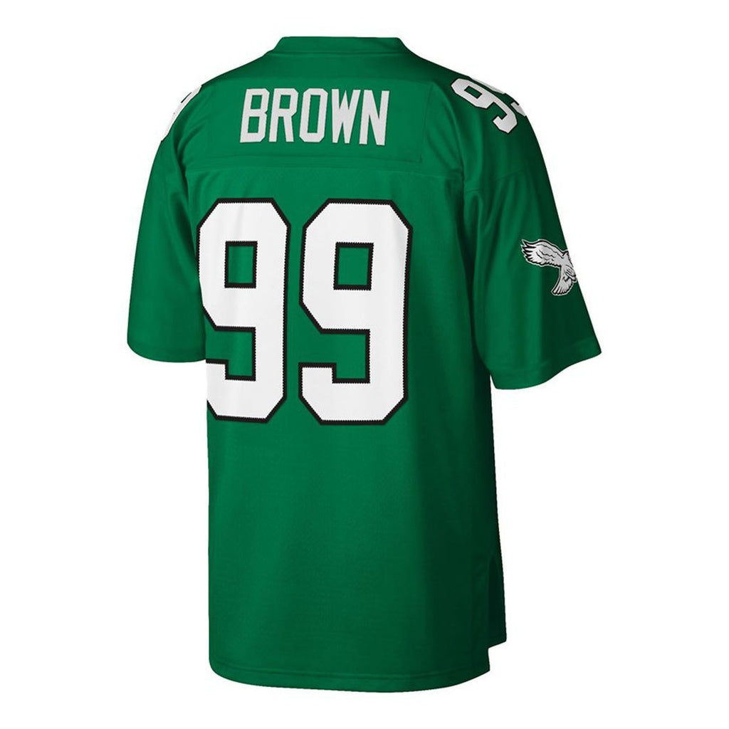 Philadelphia Eagles Jerome Brown Mitchell & Ness Big & Tall 1990 Retired Player Replica Jersey - Kelly Green