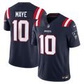 New England Patriots Drake Maye Nike Team Vapor F.U.S.E. Stitched Limited Jersey - Navy