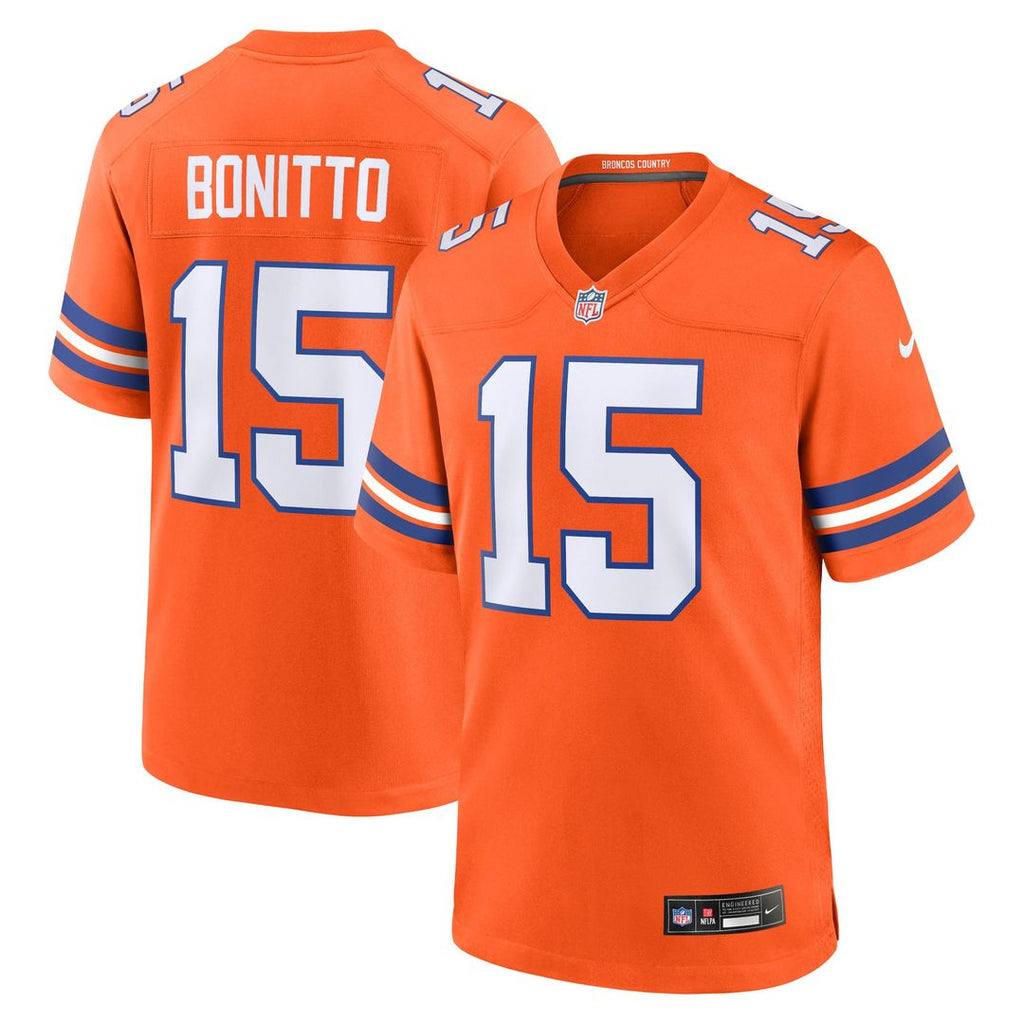 Denver Broncos Nik Bonitto Nike Alternate 2 Mile High Collection 1977 Throwback Game Jersey - Orange