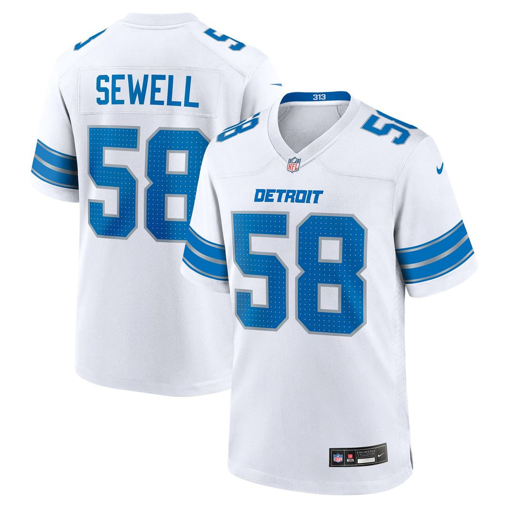 Detroit Lions Penei Sewell Nike Game Jersey - Blue