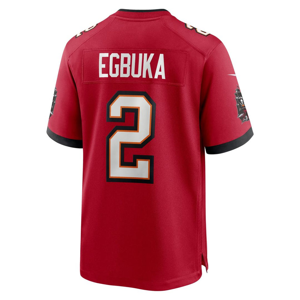 Tampa Bay Buccaneers Emeka Egbuka Nike Team Game Jersey - Red