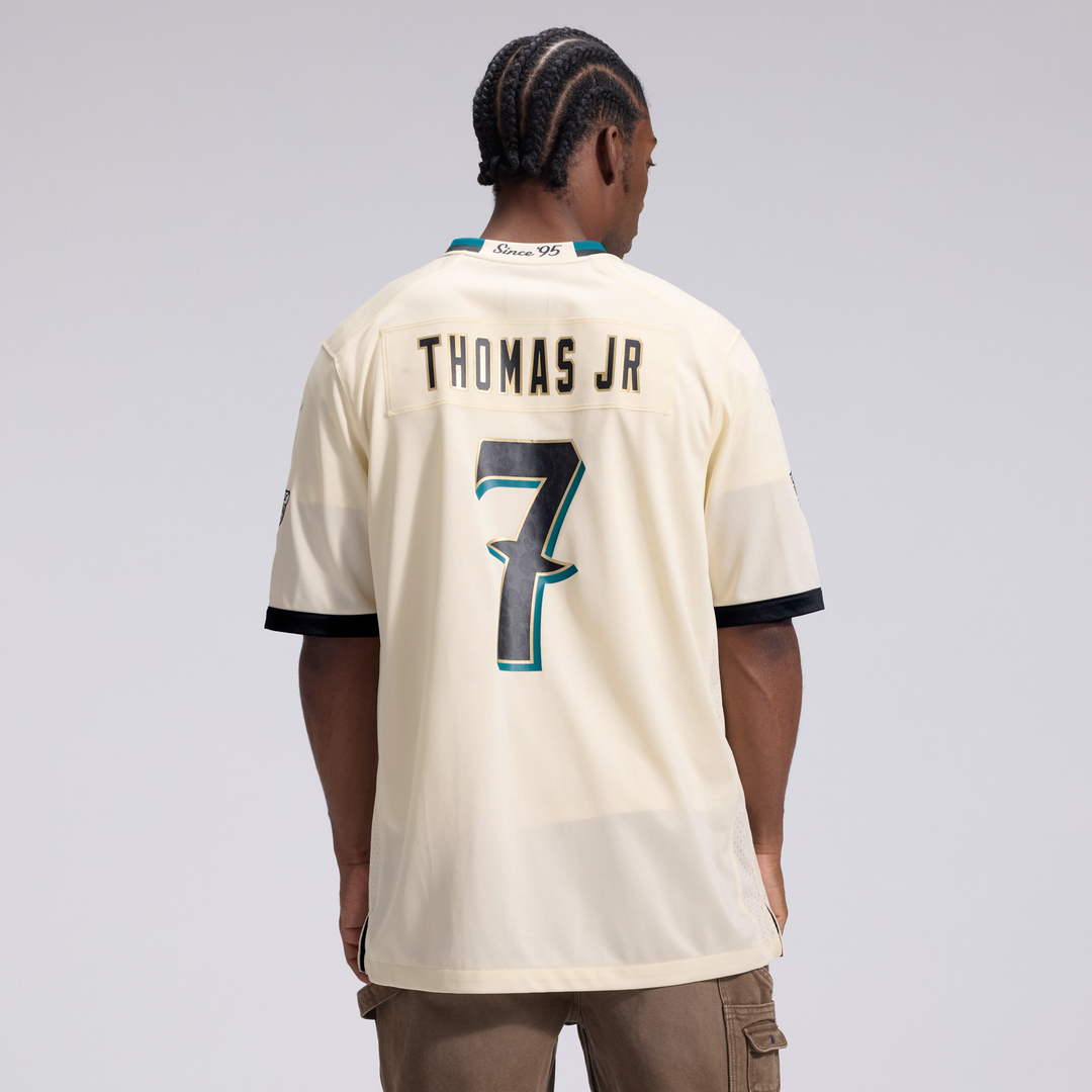 Jacksonville Jaguars Brian Thomas Jr. Nike 2026 Rivalries Collection Game Jersey - Natural