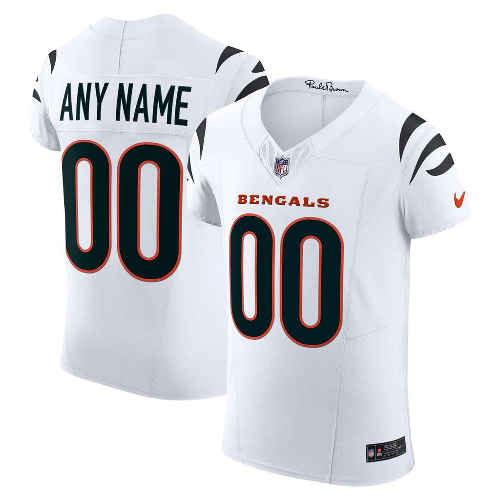 Cincinnati Bengals Nike Vapor F.U.S.E. Elite Custom Jersey - White