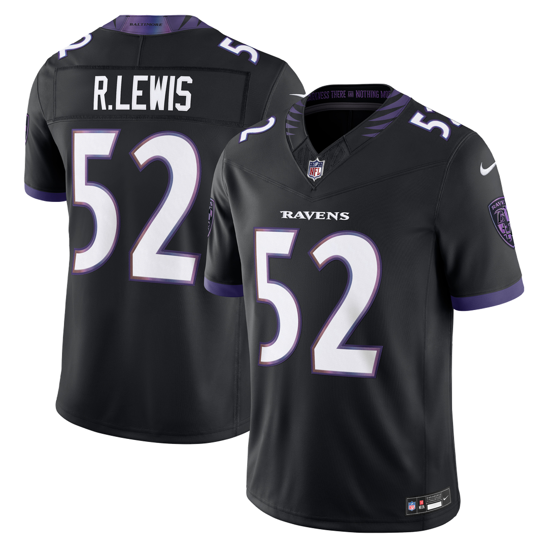 Baltimore Ravens Ray Lewis Nike Alternate Vapor F.U.S.E. Stitched Retired Player Limited Jersey - Black
