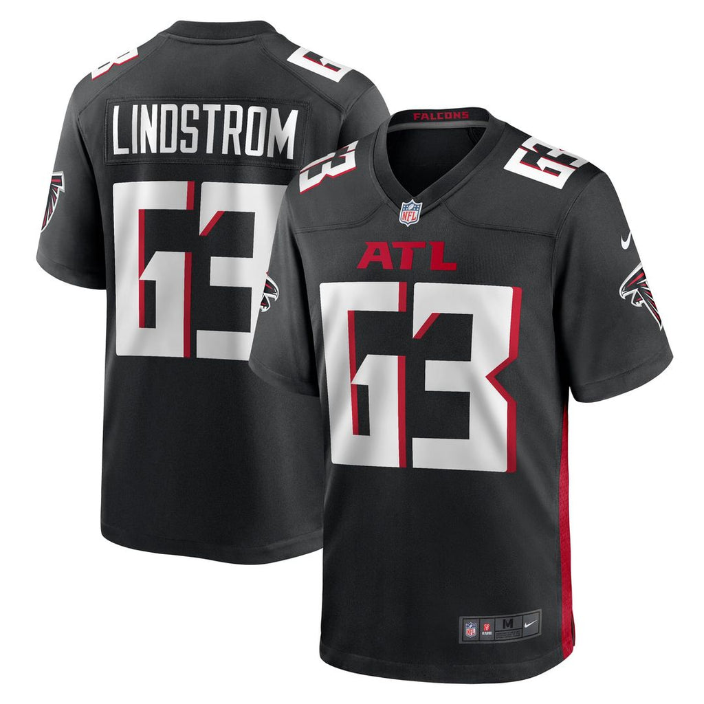 Atlanta Falcons Chris Lindstrom Nike Team Game Jersey - Black