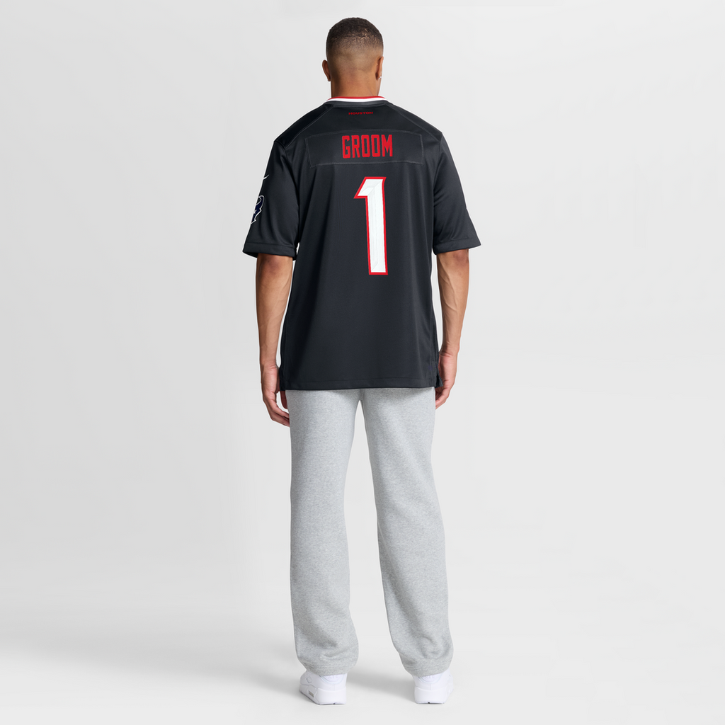 Houston Texans Number 1 Groom Nike Game Jersey - Navy