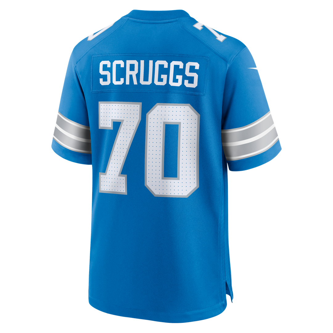Detroit Lions Juice Scruggs Nike Team Game Jersey - Blue
