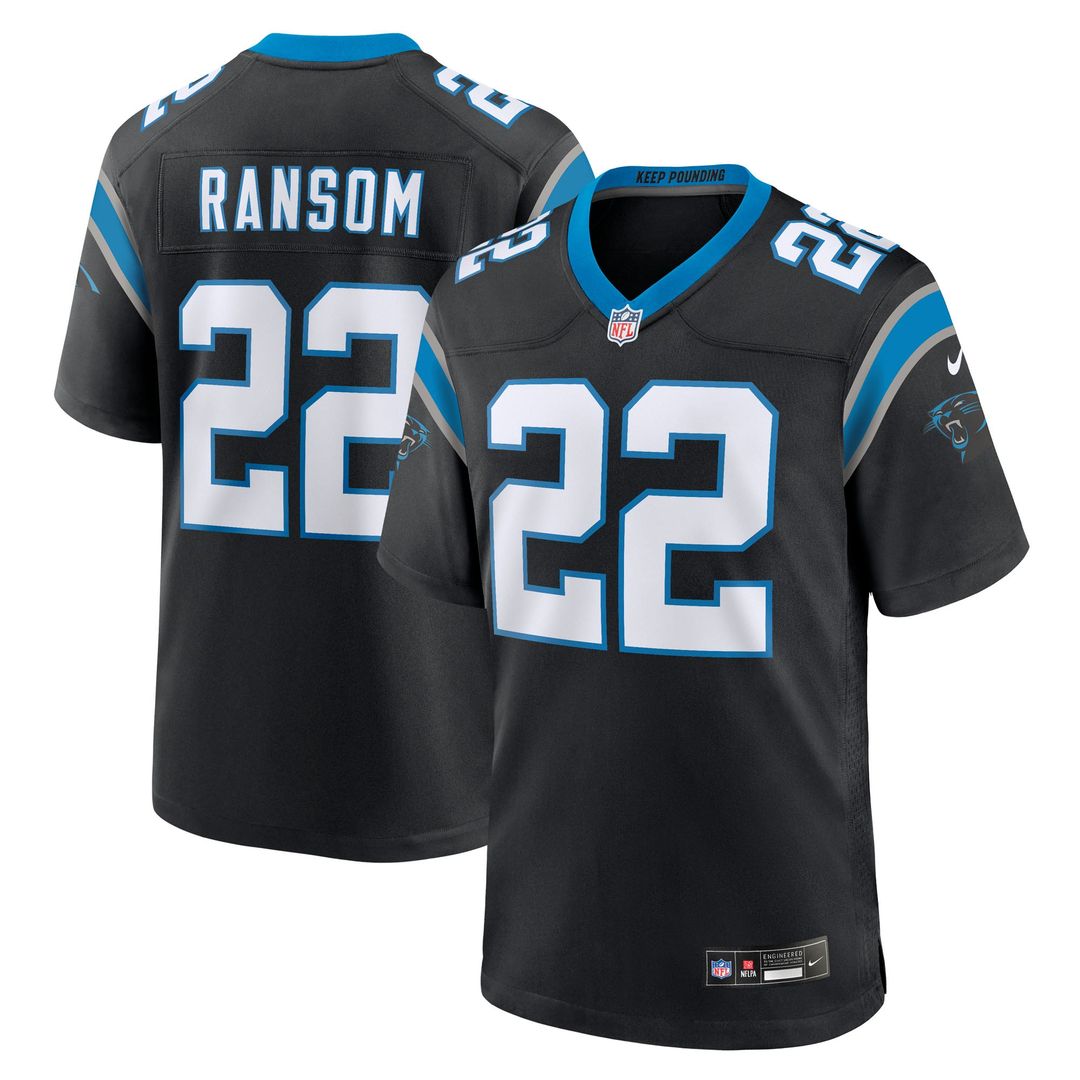 Carolina Panthers Lathan Ransom Nike Team Game Jersey - Black