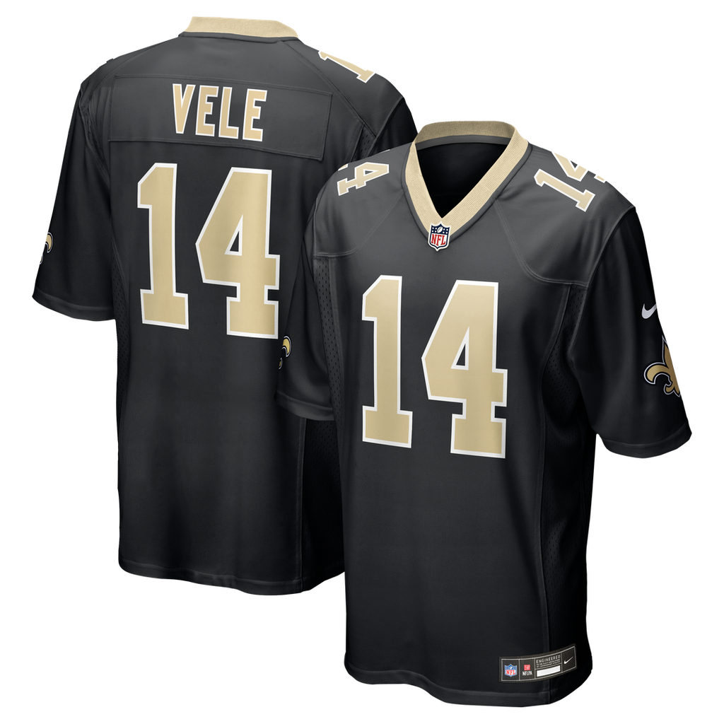 New Orleans Saints Devaughn Vele Nike Team Game Jersey - Black