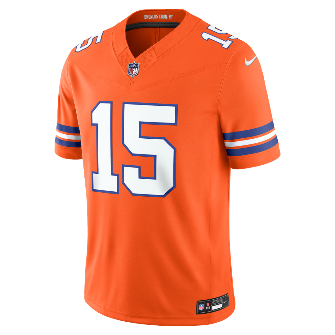 Denver Broncos Nik Bonitto Nike Alternate Vapor F.U.S.E. Stitched Limited Jersey - Navy