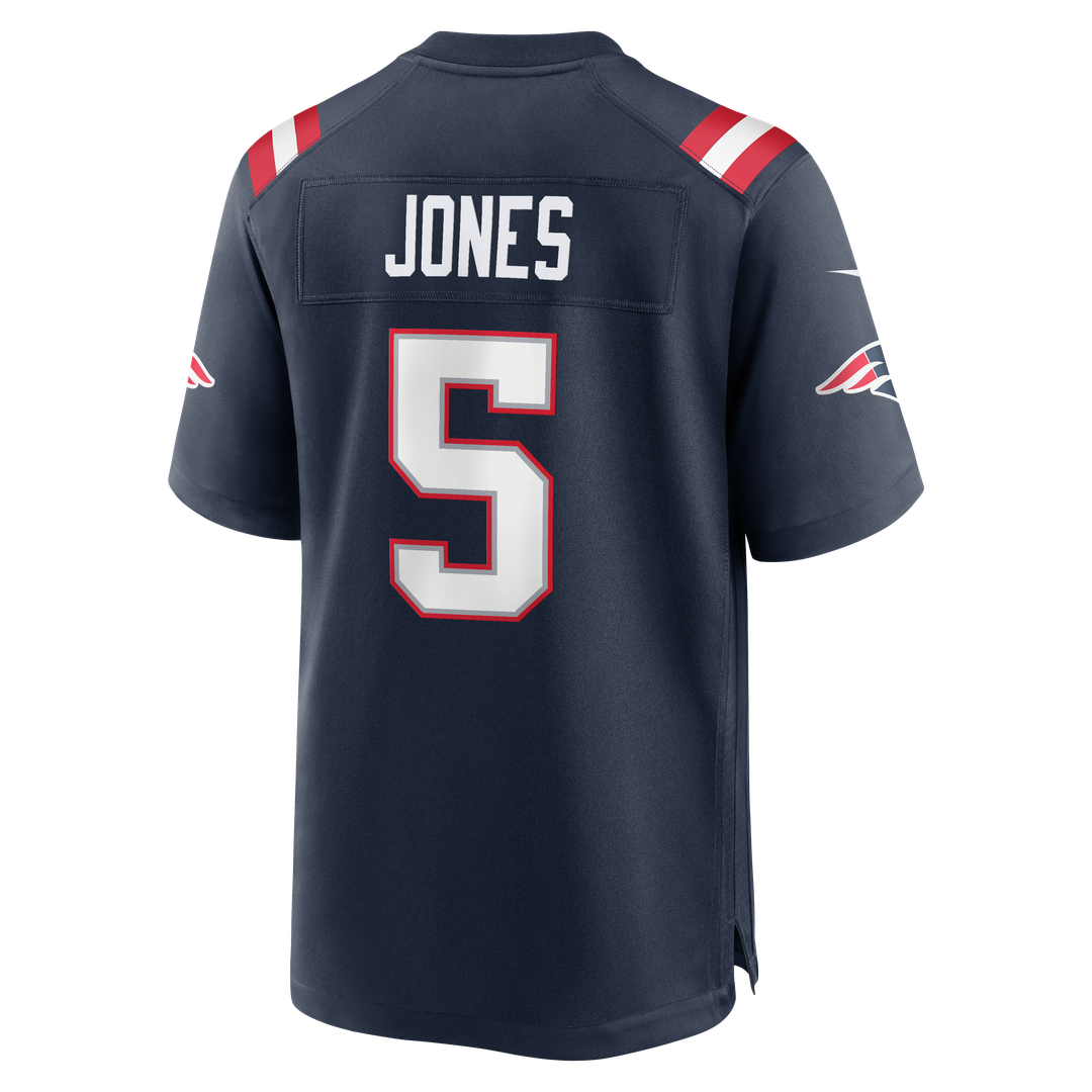 New England Patriots Dre'Mont Jones Nike Team Game Jersey - Navy