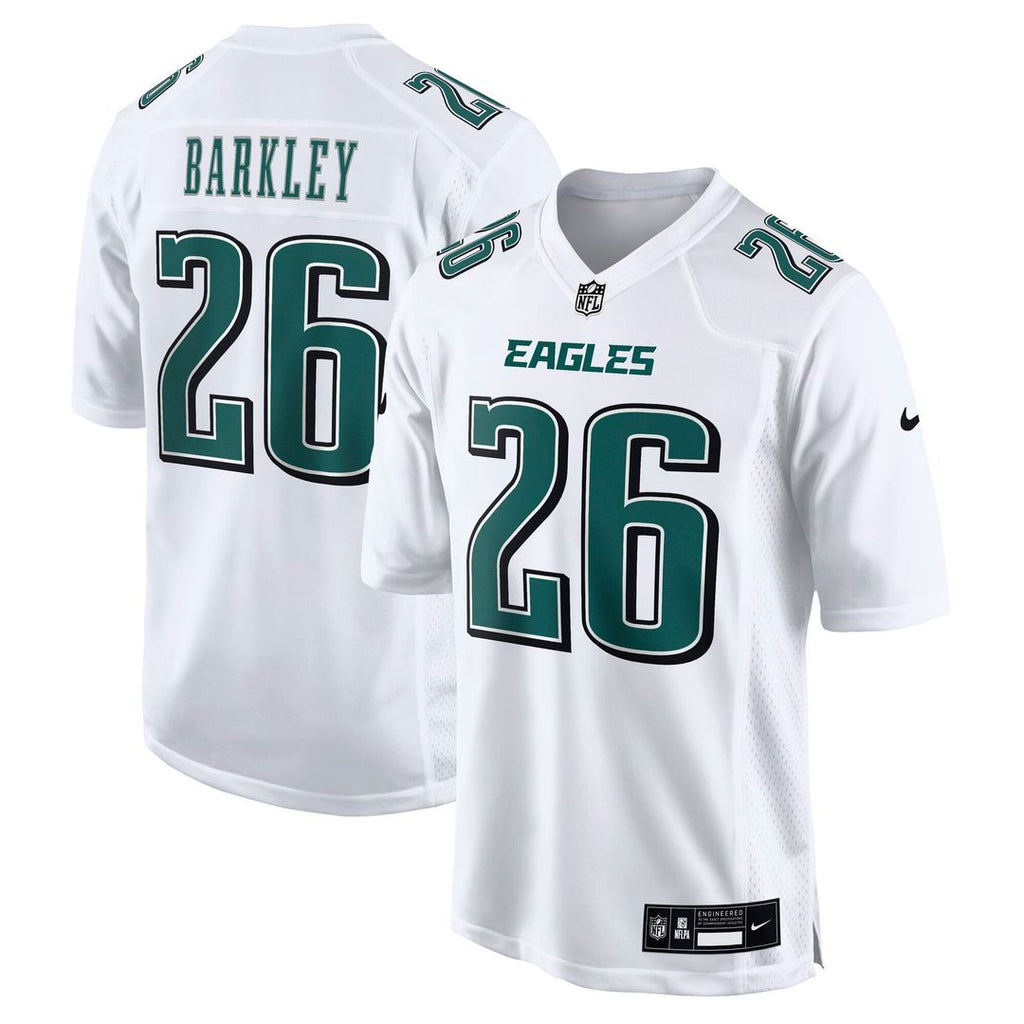 Philadelphia Eagles Saquon Barkley Nike Fashion Game Jersey - Tundra White