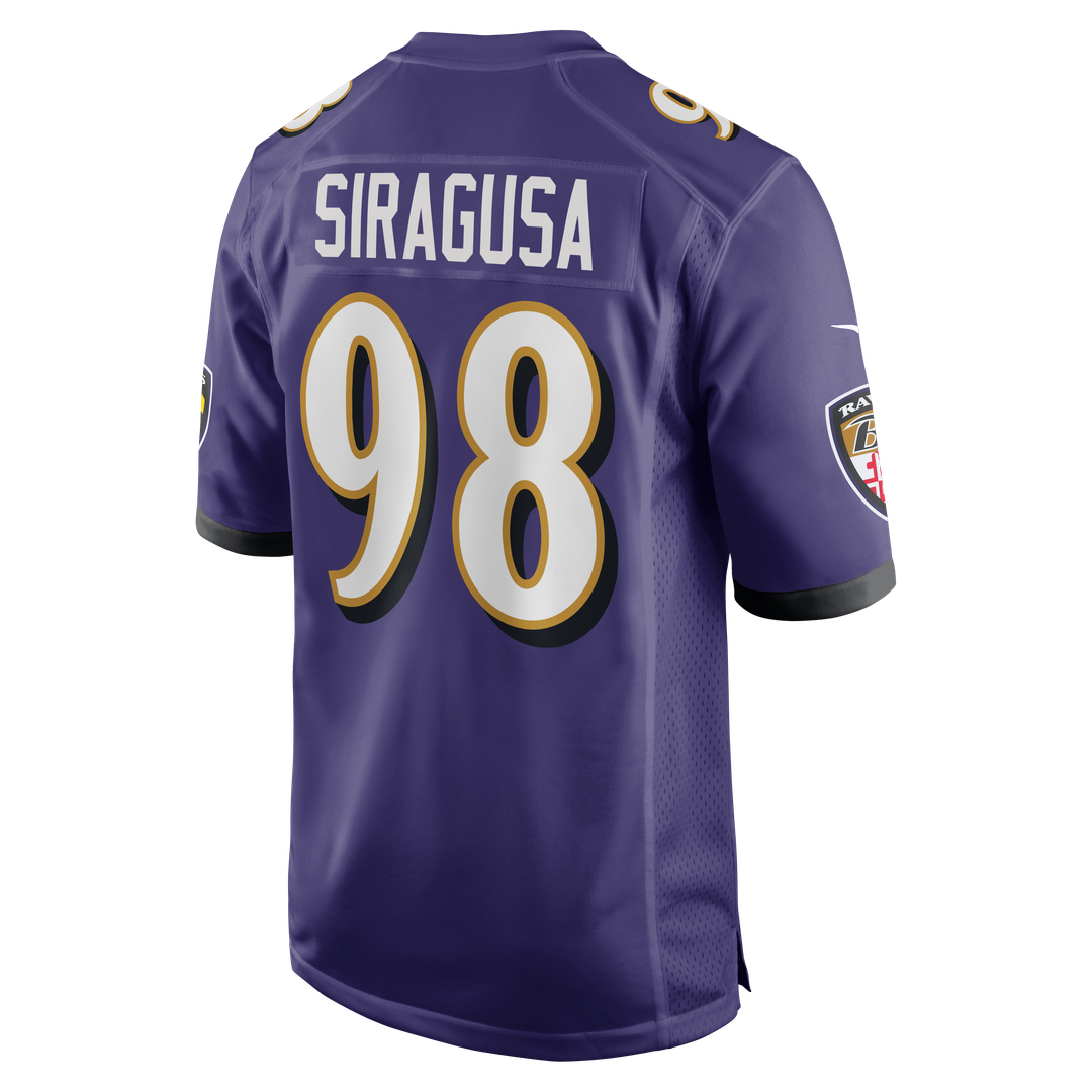 Baltimore Ravens Tony Siragusa Nike Game Retired Player Jersey - Purple