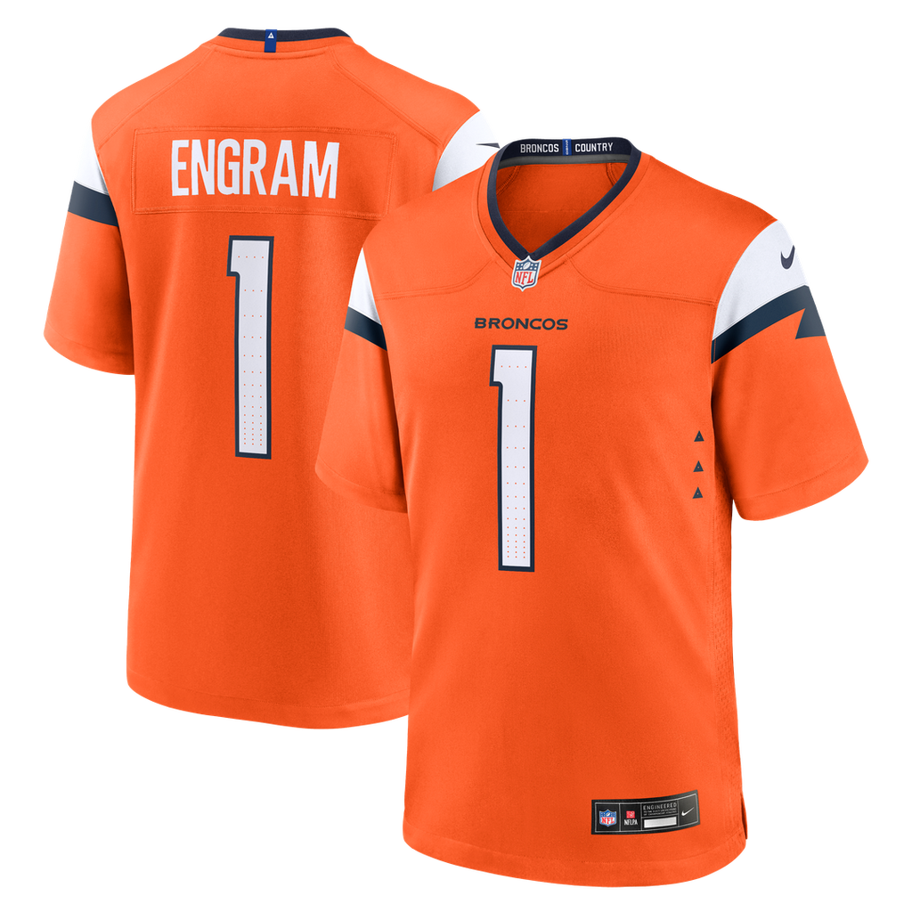 Denver Broncos Evan Engram Nike Team Game Jersey - Orange