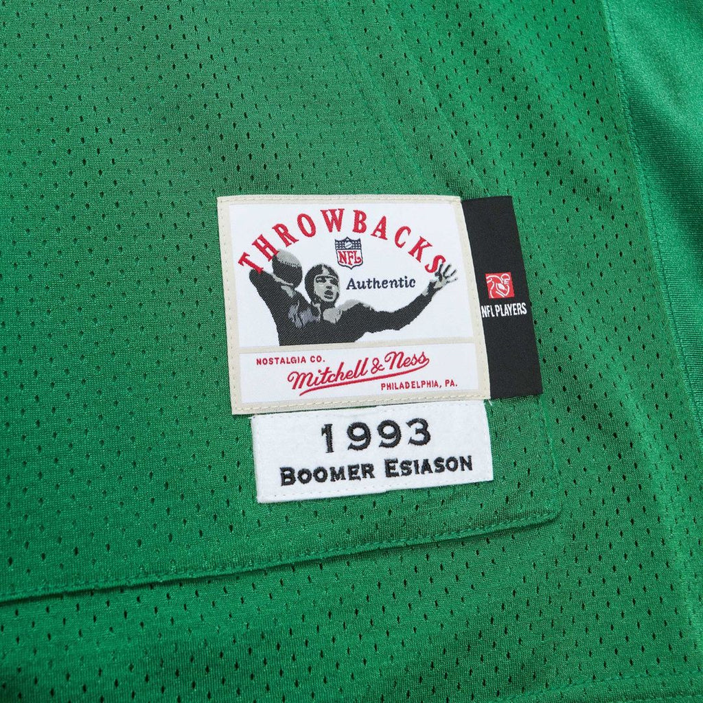 New York Jets Boomer Esiason Mitchell & Ness 1993 Authentic Throwback Retired Player Pocket Jersey - Kelly Green