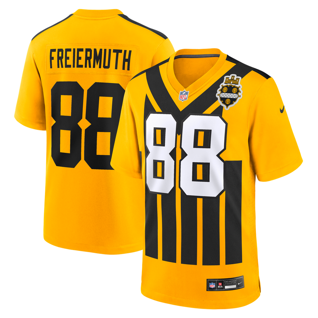 Pittsburgh Steelers Pat Freiermuth Nike Alternate 1933 Throwback Game Jersey - Gold