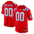 New England Patriots Nike Super Bowl LX Patch Custom Game Jersey - Red