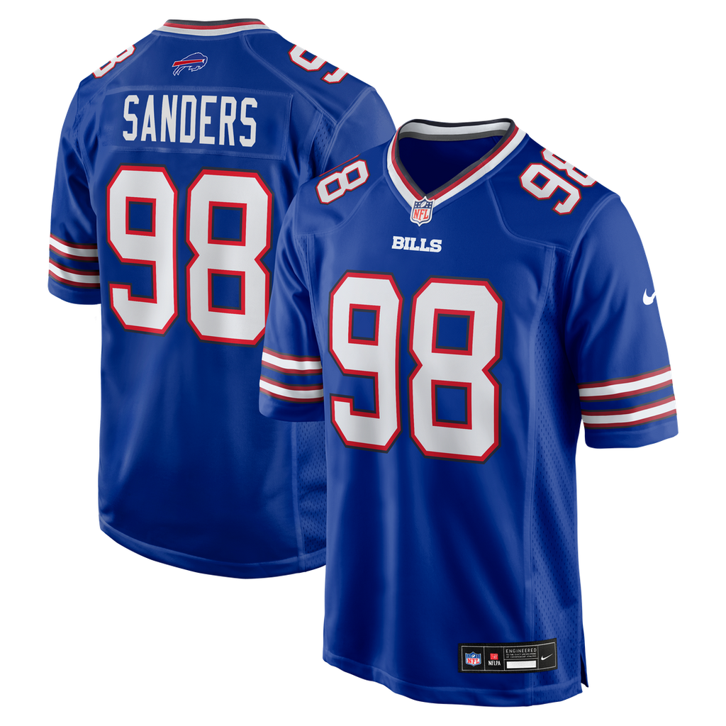 Buffalo Bills T.J. Sanders Nike Team Game Jersey - Royal