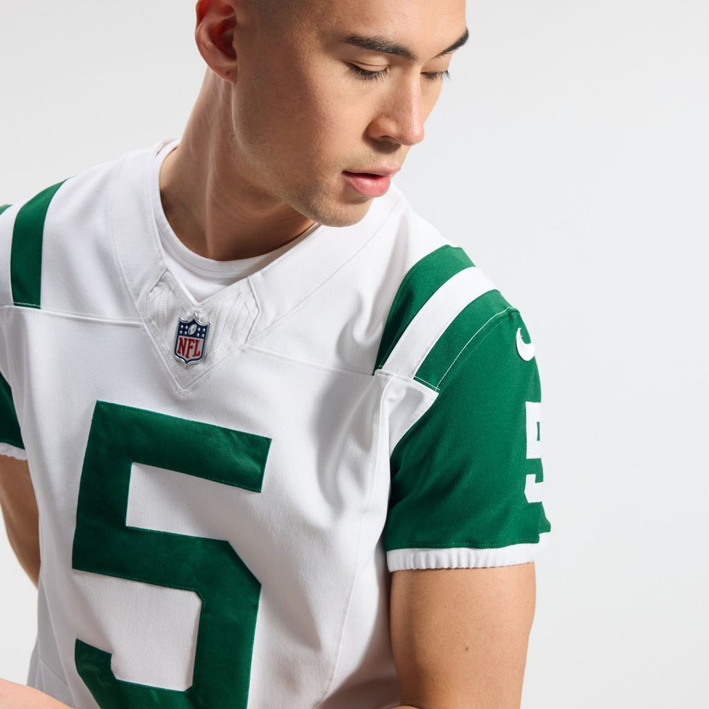 New York Jets Garrett Wilson Nike Classic Alternate Vapor F.U.S.E. Elite Jersey - White