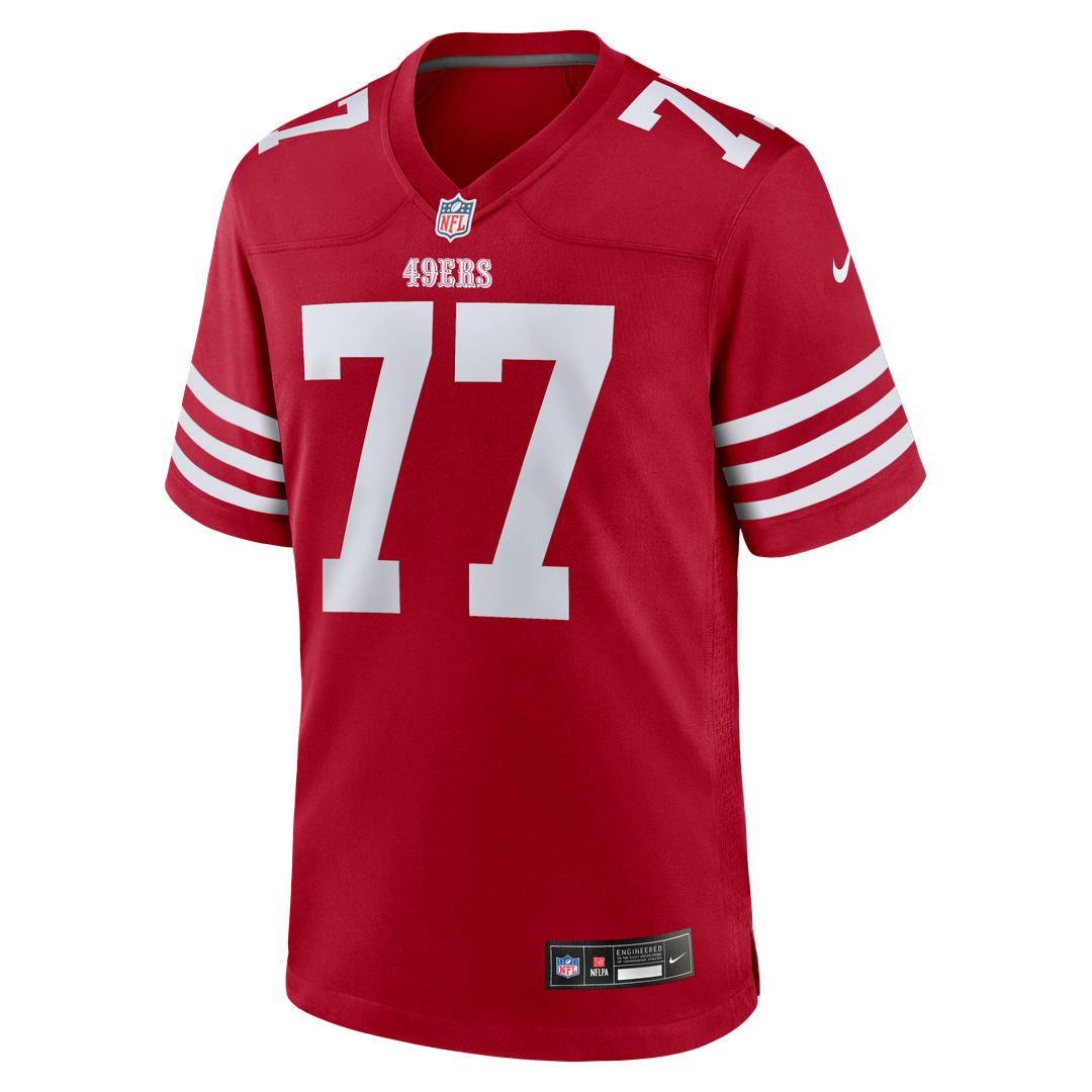 San Francisco 49ers Dominick Puni Nike Team Game Jersey - Scarlet