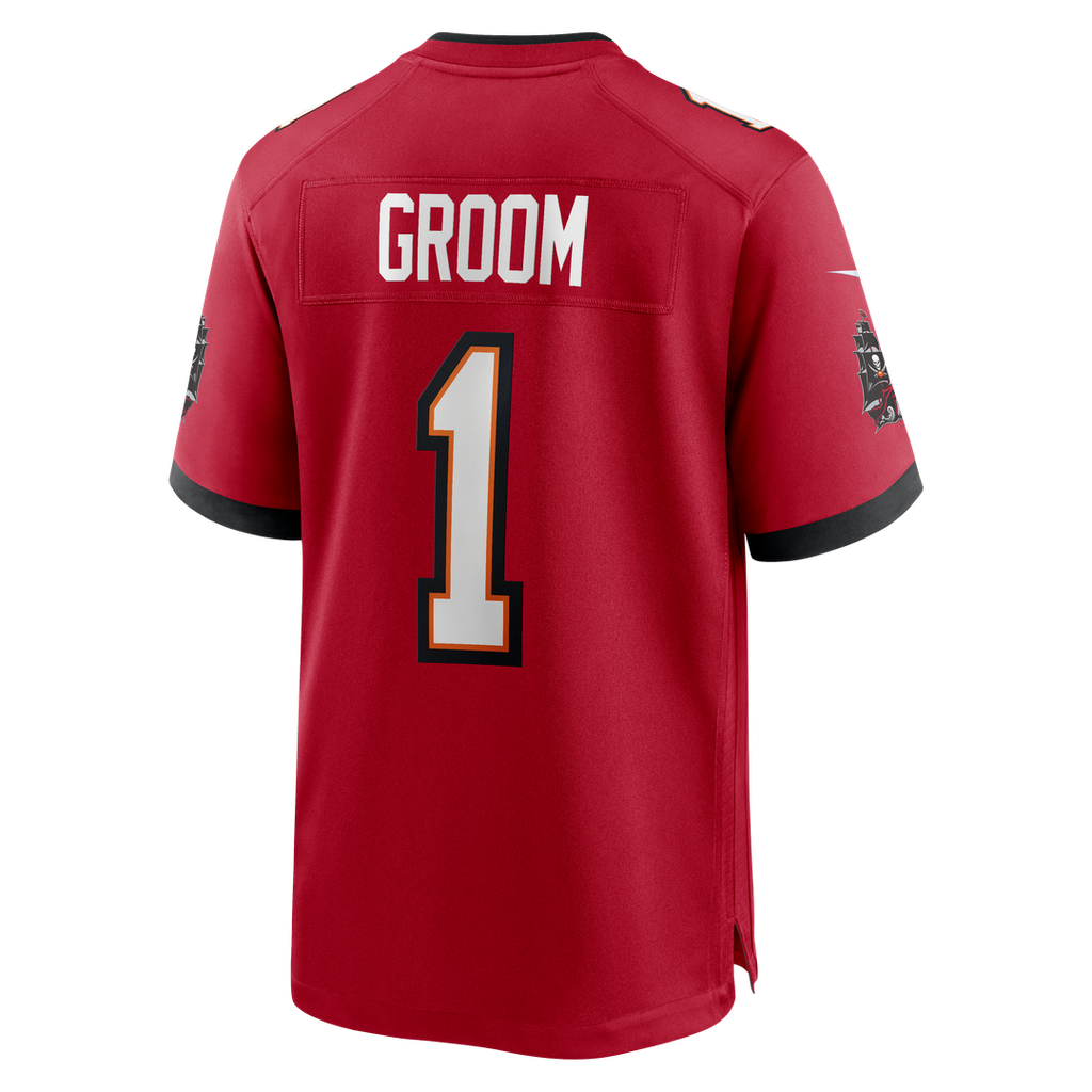 Tampa Bay Buccaneers Number 1 Groom Nike Game Jersey - Red