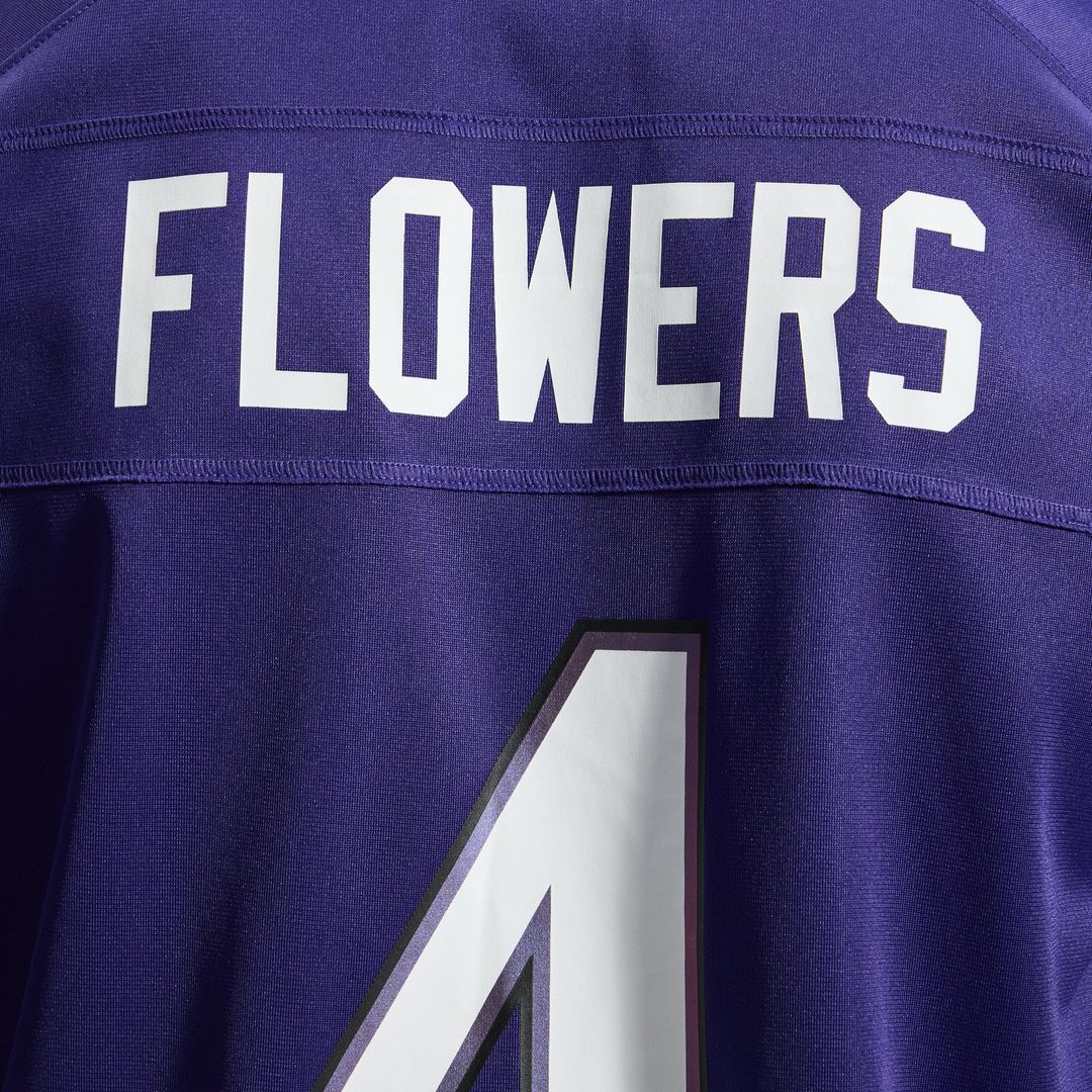 Baltimore Ravens Zay Flowers Nike Team Game Jersey - Purple