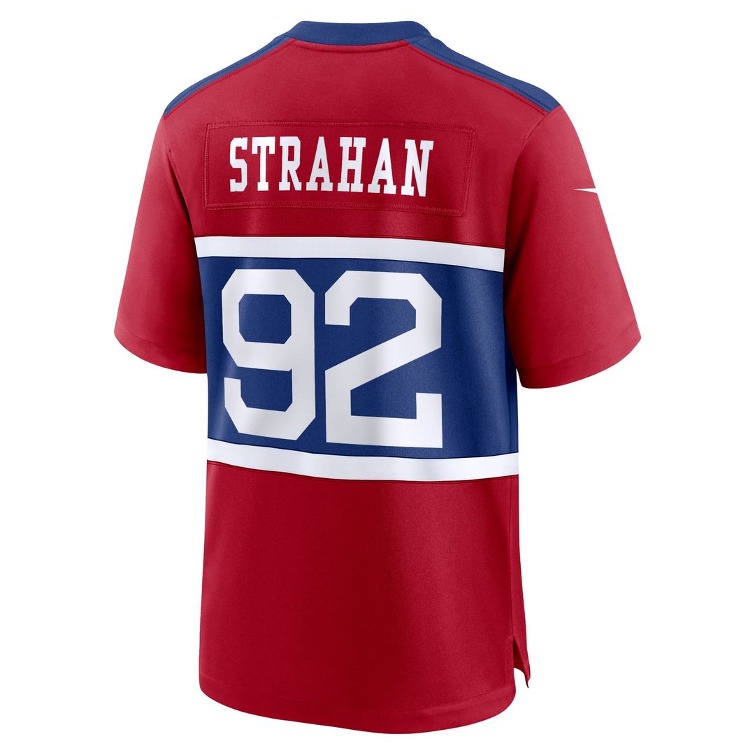 New York Giants Michael Strahan Nike Alternate Retired Player Game Jersey - Century Red