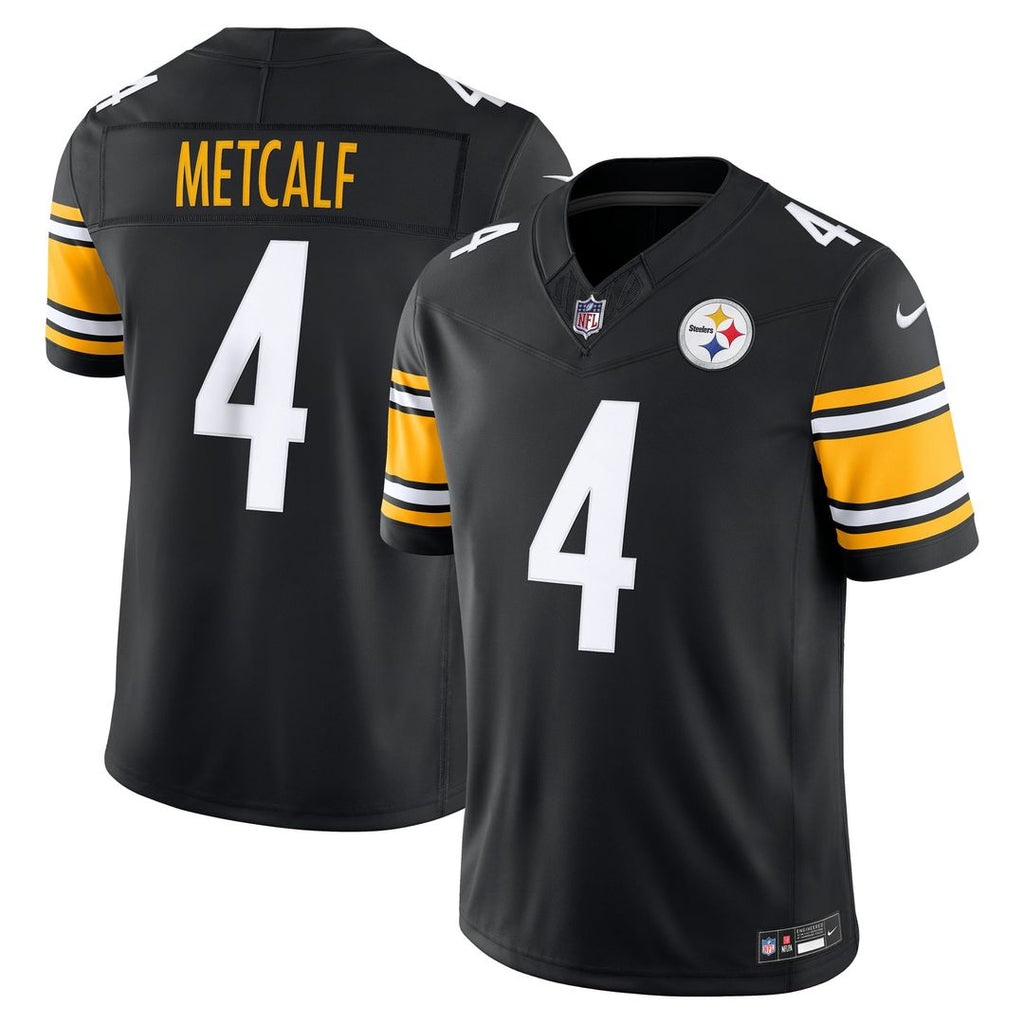 Pittsburgh Steelers DK Metcalf Nike Team Vapor F.U.S.E. Stitched Limited Jersey - Black