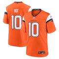 Denver Broncos Bo Nix Nike Player Game Jersey - Orange