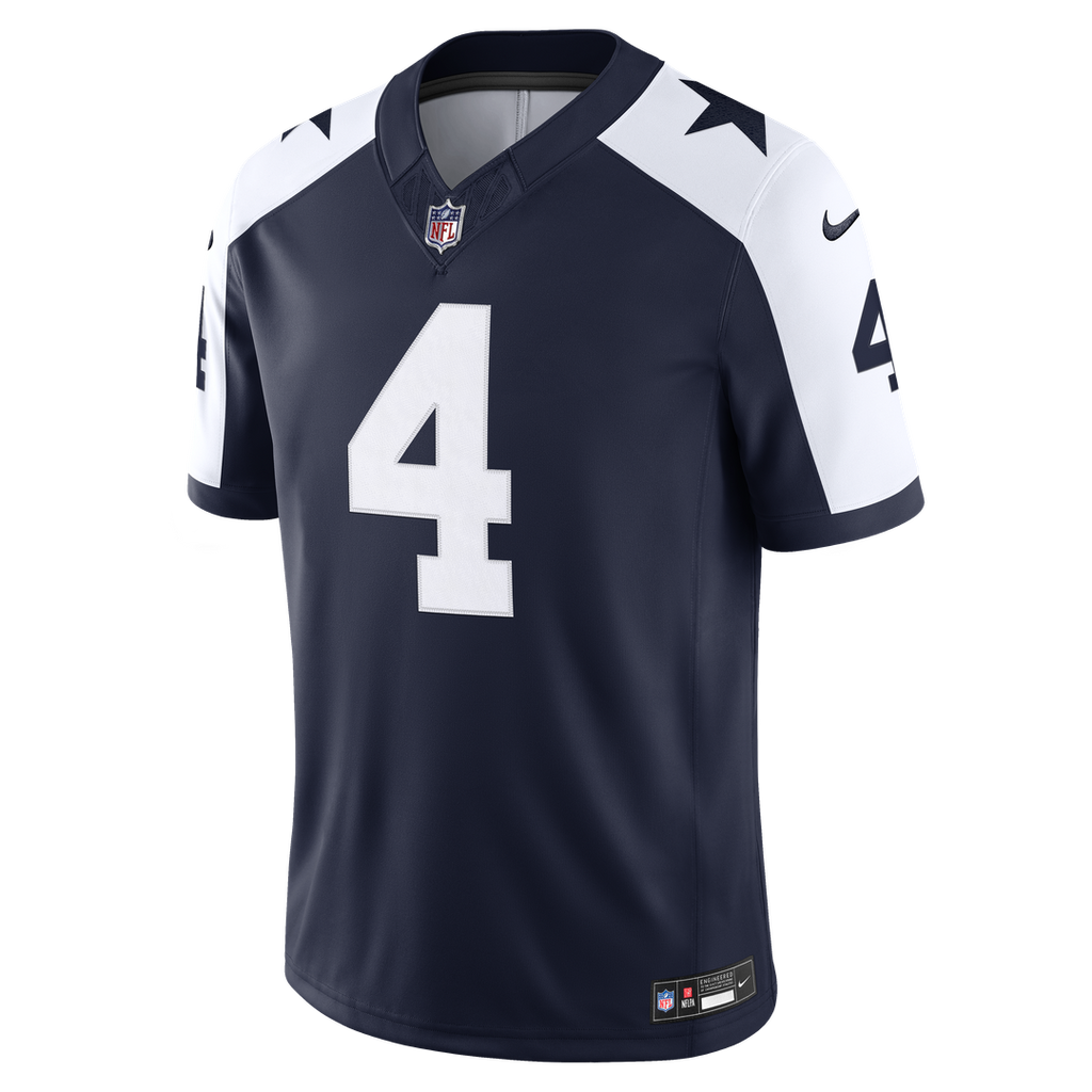 Dallas Cowboys Dak Prescott Nike Vapor F.U.S.E. Stitched Limited Jersey - White