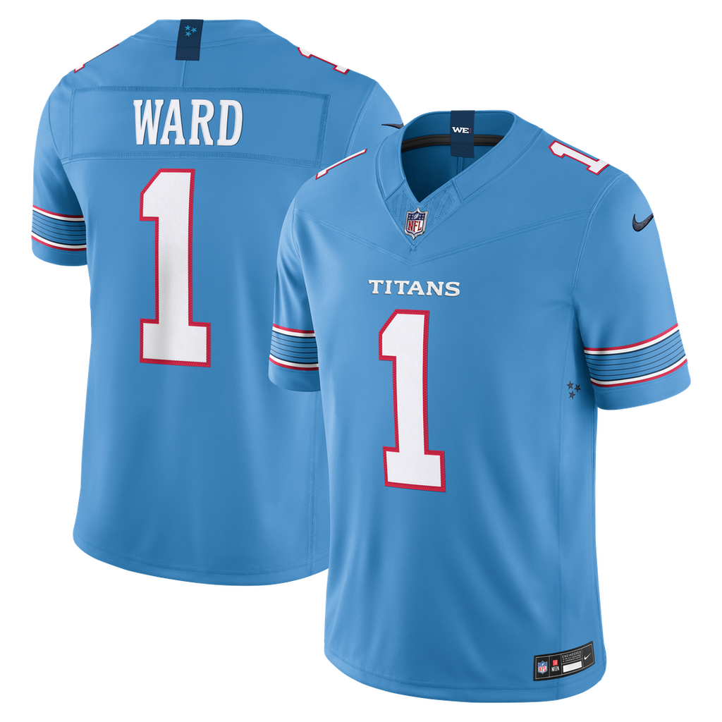 Tennessee Titans Cameron Ward Nike Team Vapor F.U.S.E. Stitched Limited Jersey - Light Blue
