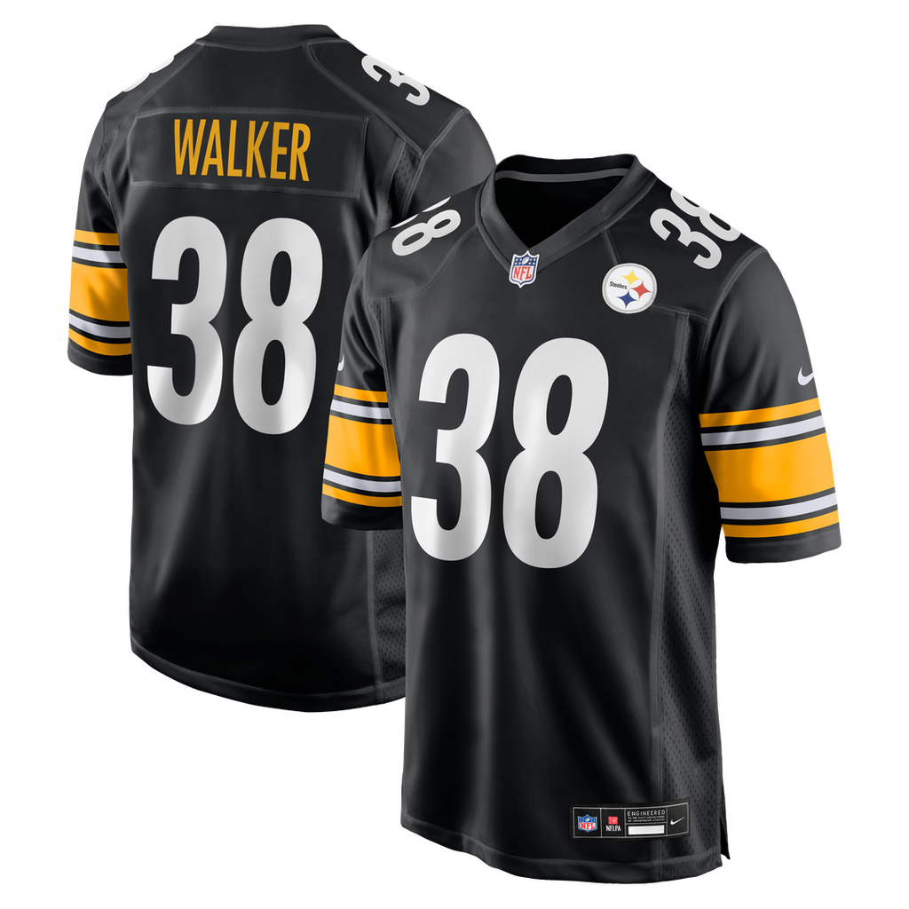 Pittsburgh Steelers Mykal Walker Nike Team Game Jersey - Black