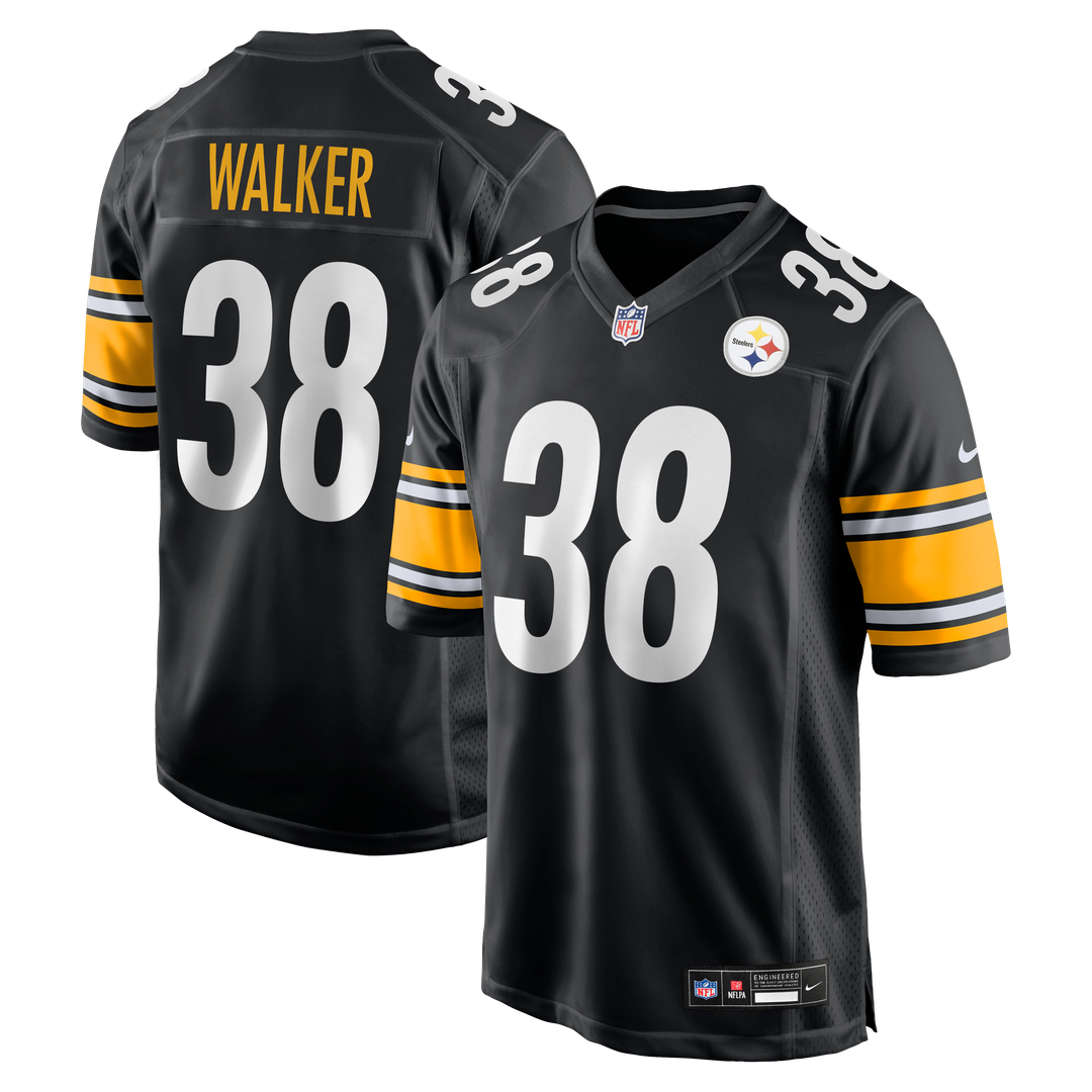 Pittsburgh Steelers Mykal Walker Nike Team Game Jersey - Black