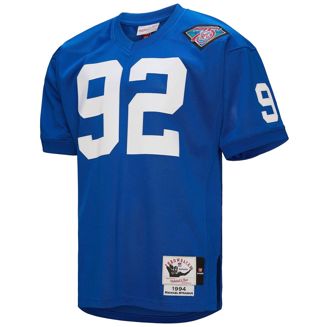 New York Giants 1994 Michael Strahan Mitchell & Ness Authentic Throwback Retired Player Jersey - Royal