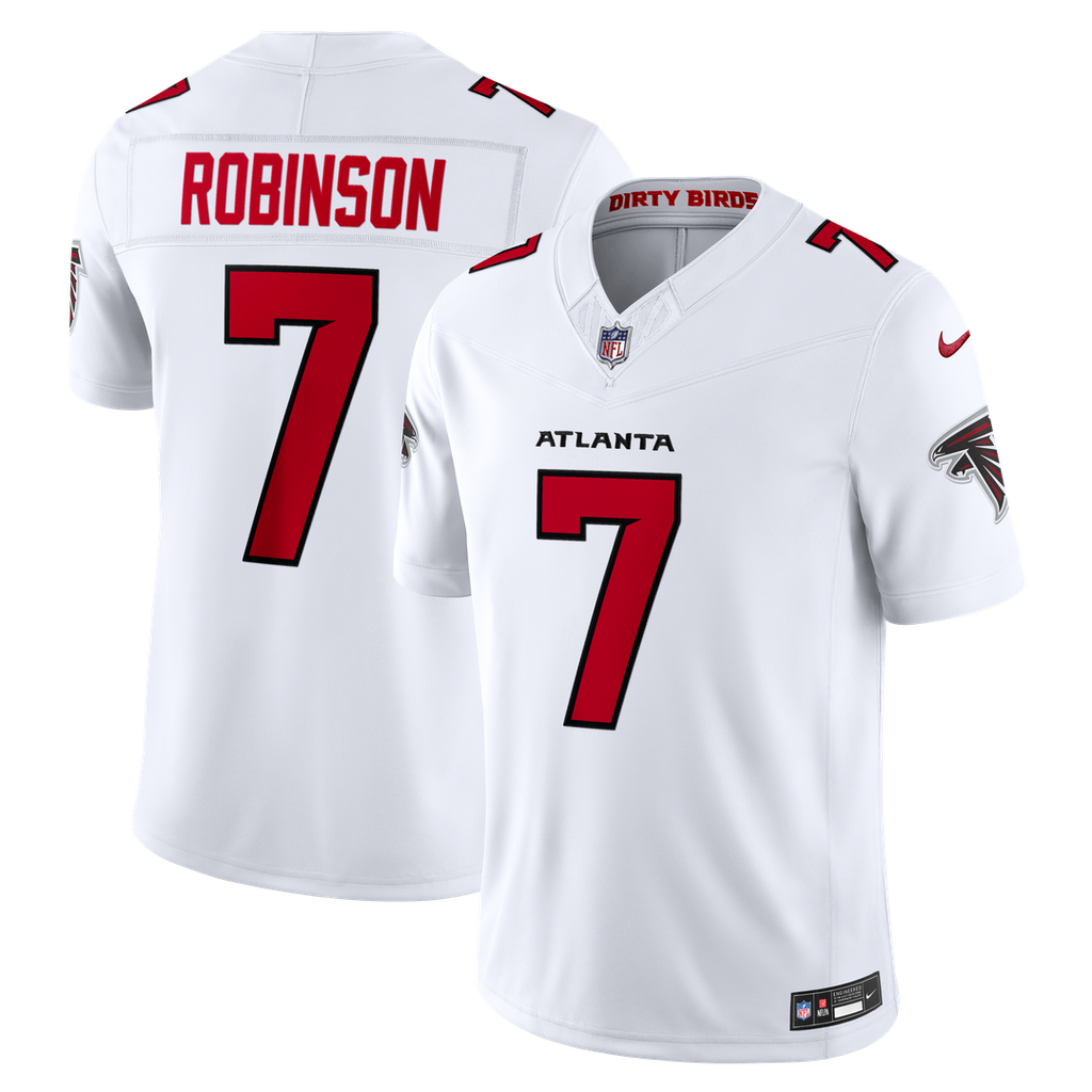 Atlanta Falcons Bijan Robinson Nike Alternate Throwback Vapor F.U.S.E. Stitched Limited Jersey - Black