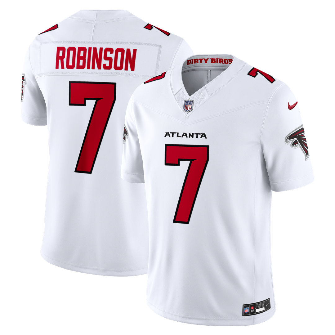 Atlanta Falcons Bijan Robinson Nike Alternate Throwback Vapor F.U.S.E. Stitched Limited Jersey - Black