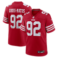 San Francisco 49ers Yetur Gross-Matos Nike Team Game Jersey - Scarlet