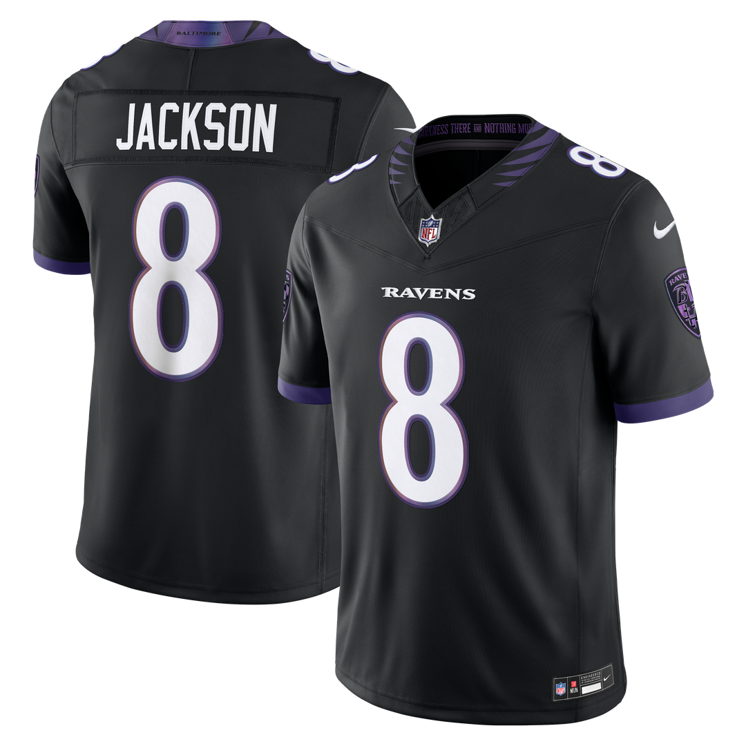 Baltimore Ravens Lamar Jackson Nike Vapor F.U.S.E. Stitched Limited Jersey - White