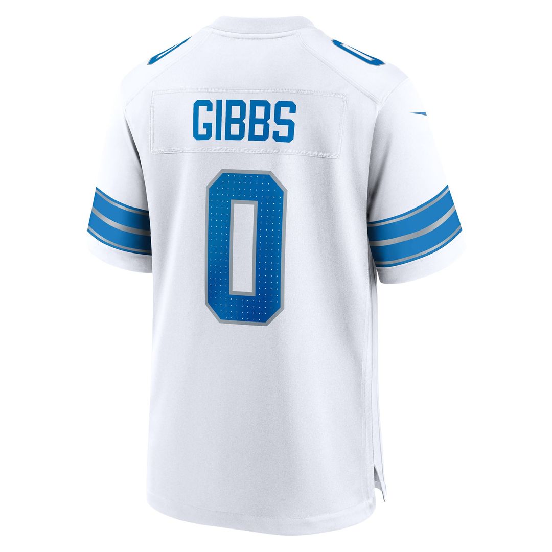 Detroit Lions Jahmyr Gibbs Nike 2nd Alternate Game Player Jersey - Black