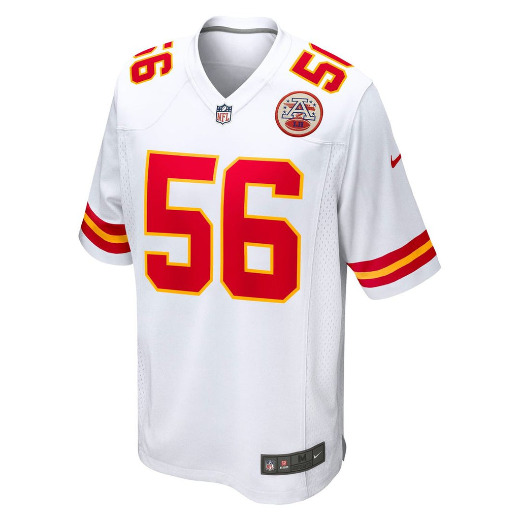 Kansas City Chiefs George Karlaftis Nike Away Game Player Jersey - White