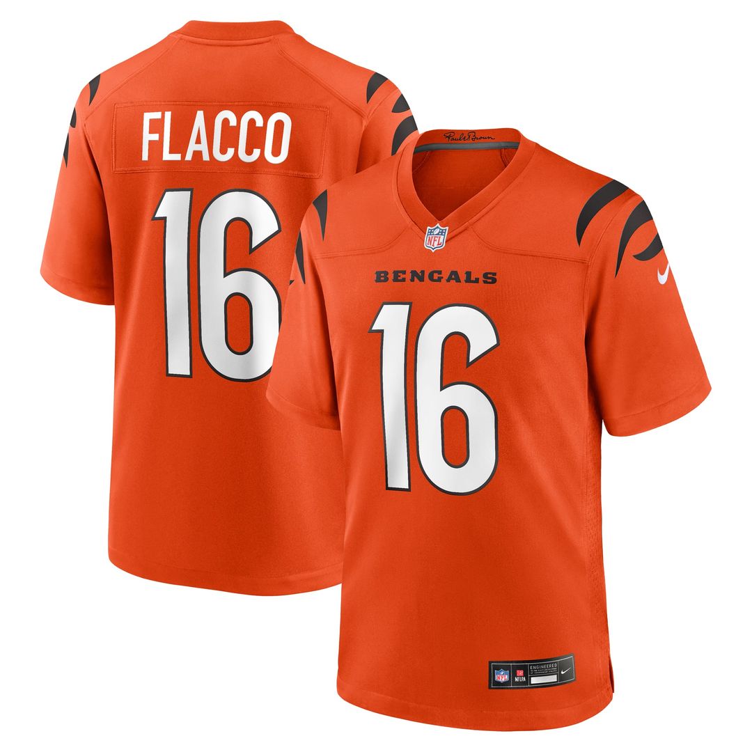 Cincinnati Bengals Joe Flacco Nike Alternate Game Jersey - Orange
