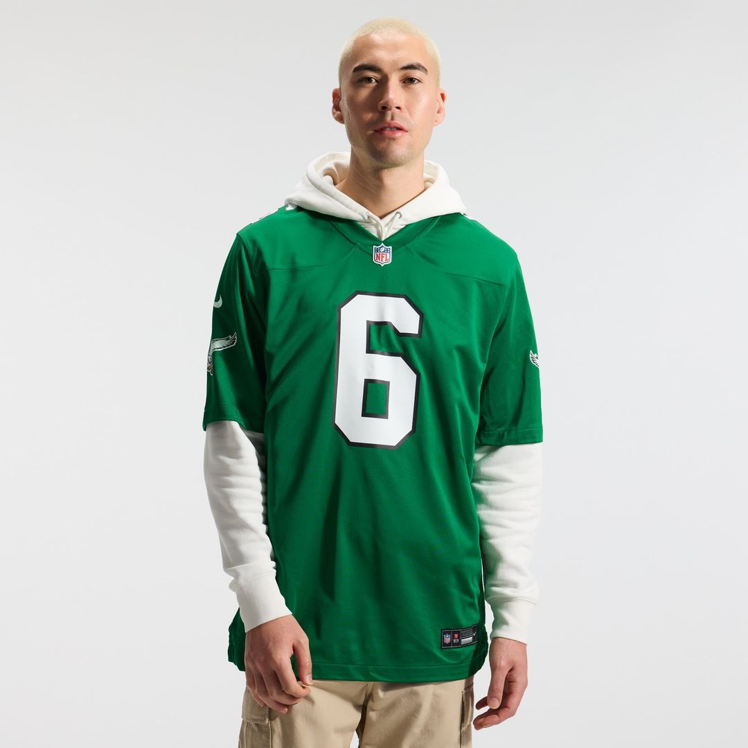 Philadelphia Eagles DeVonta Smith Nike Alternate Game Player Jersey - Kelly Green