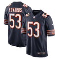 Chicago Bears TJ Edwards Nike Game Player Jersey - Navy