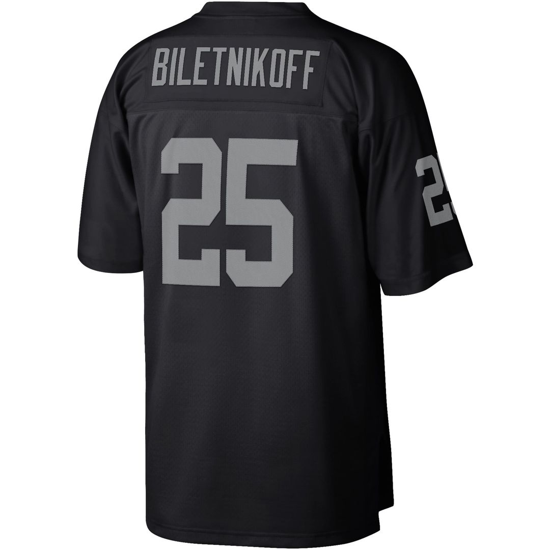Las Vegas Raiders Fred Biletnikoff Mitchell & Ness Legacy Replica Jersey - Black