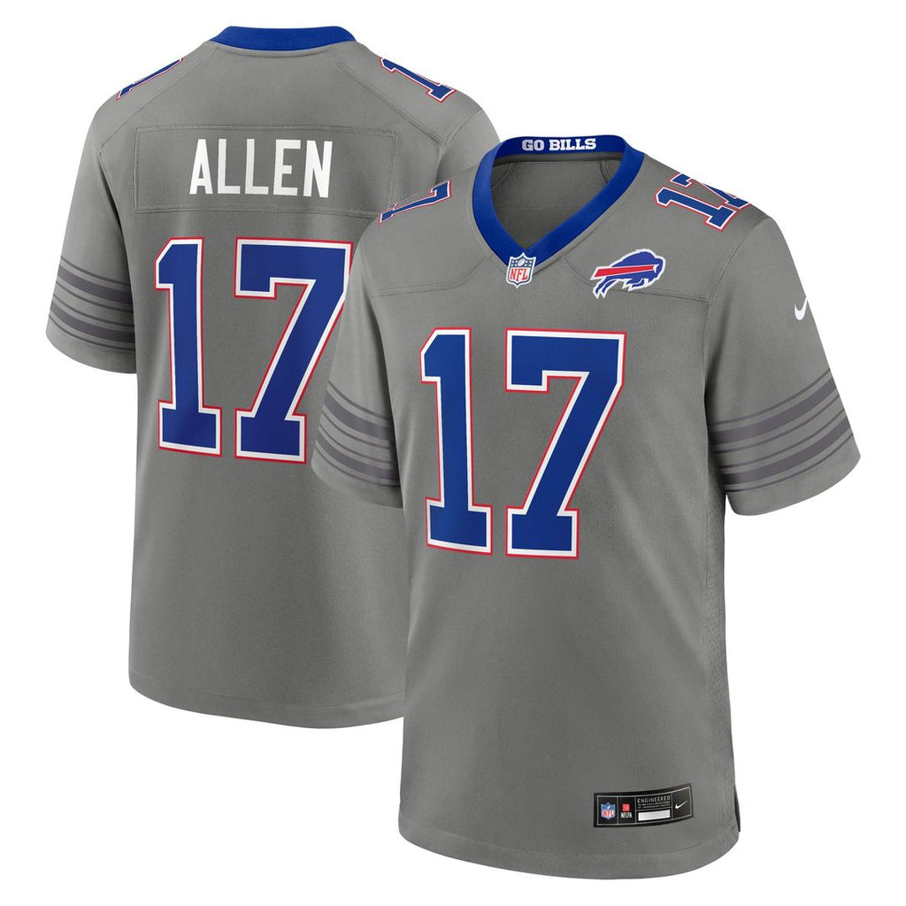 Buffalo Bills Josh Allen Nike Nickel City Game Jersey - Gray