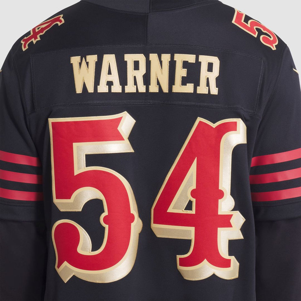 San Francisco 49ers Fred Warner Nike Rivalries Collection Stitched Limited Jersey - Black