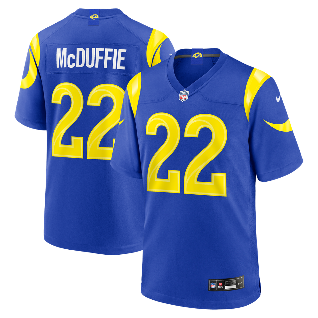 Los Angeles Rams Trent McDuffie Nike Team Game Player Jersey - Royal
