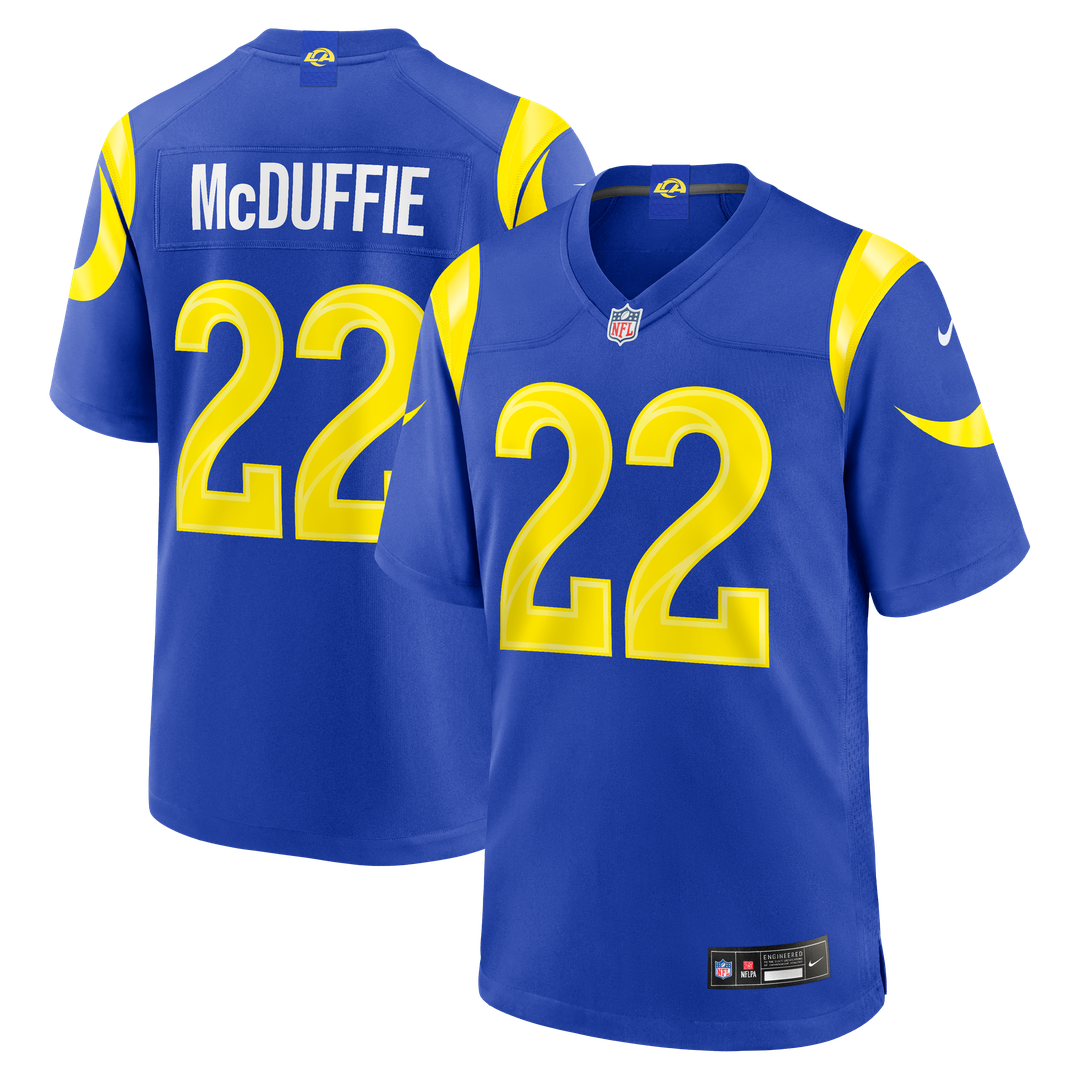 Los Angeles Rams Trent McDuffie Nike Team Game Player Jersey - Royal