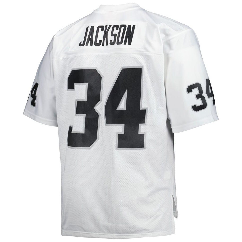 Las Vegas Raiders Bo Jackson Mitchell & Ness Big & Tall 1988 Retired Player Replica Jersey - White