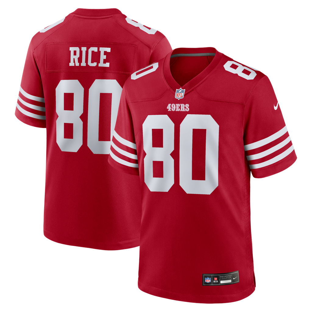 San Francisco 49ers Jerry Rice Nike Retired Team Player Game Jersey - Scarlet